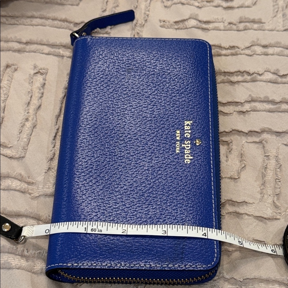 KATE SPADE NEW YORK Royal Blue Large Zip Wallet - Picture 11 of 15